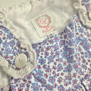 Cecilia's Closet Blue Floral Kids Dress
